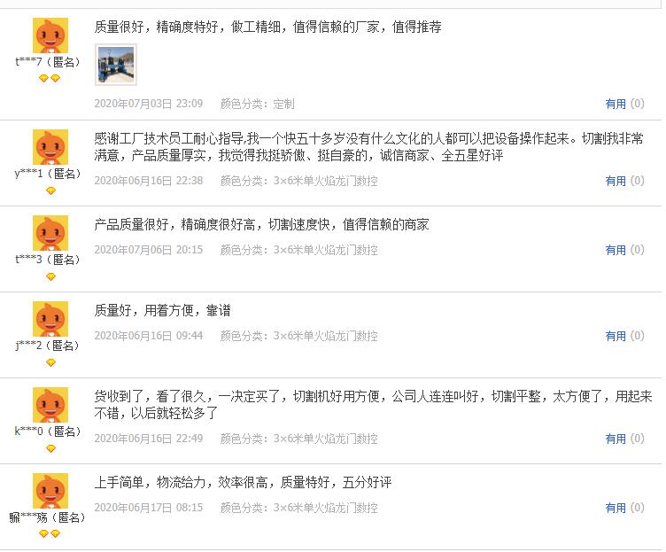 信爾切割機(jī)用戶評(píng)價(jià) 信爾切割機(jī)用戶評(píng)價(jià)